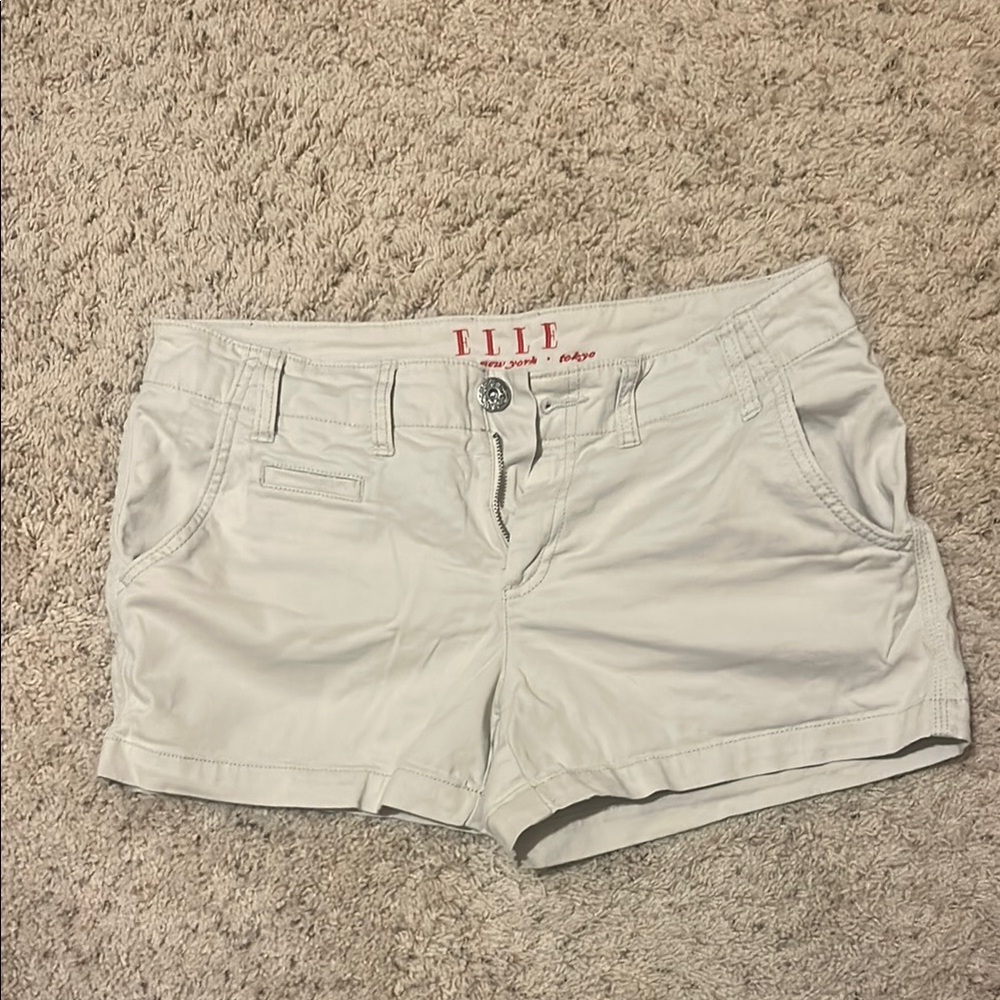 Elle Women's Light Tan Chino Shorts